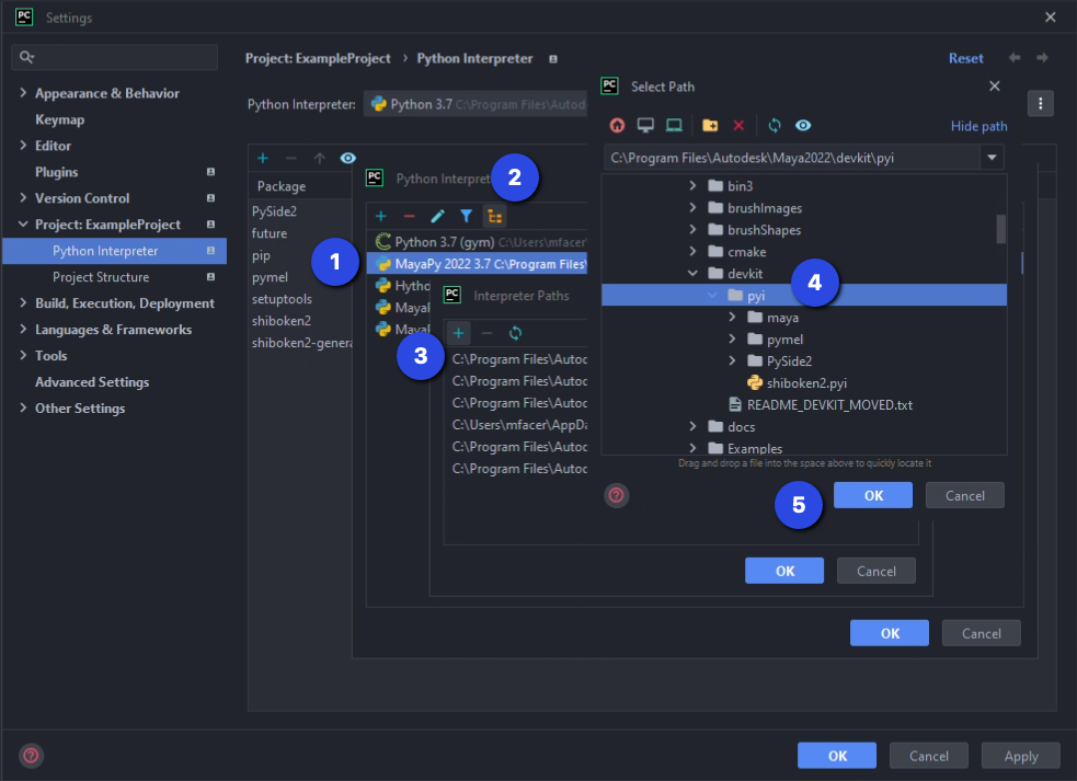 Adding pyi stubs folder to interpreter paths